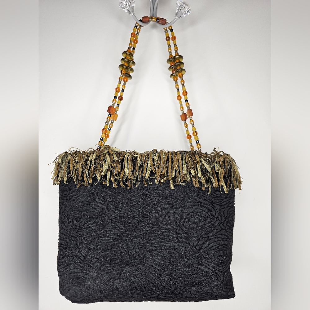 PRITZ Beaded BOHO Limited Edition Fur Reversible with Removable Liner EUC - Picture 4 of 10
